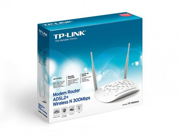 Tp-Link TD-W8961N 300 Mbps 4 Port ADSL2+ Wireless Modem