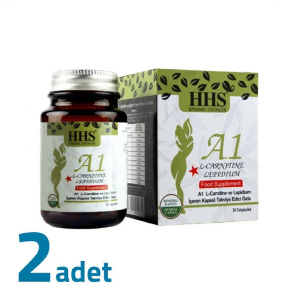 Hhs A + 1 Herbal 30 Capsules 2 Pcs Box Hhs A1 L Carnitine Lepidium