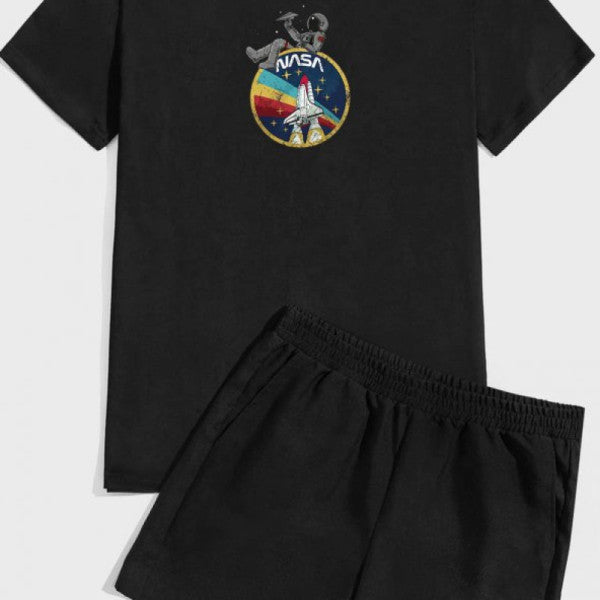 NASA Print Shorts Set