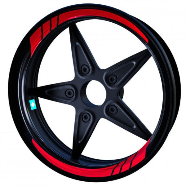 Reflective Red Moto GP Inner Rim Strip Sticker Çınar Extreme