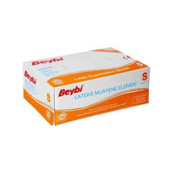 Beybi Small Powdered Inside 100 Pieces Gloves (S)