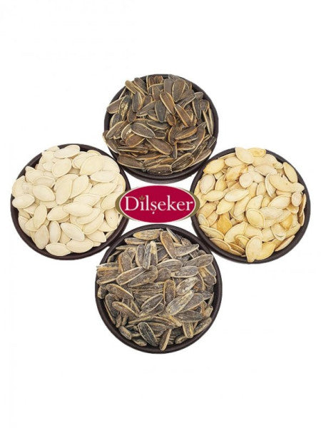 Dilşeker 4 Pieces Double Seed Set (Sunflower Seeds And Pumpkin) 2000 Grams