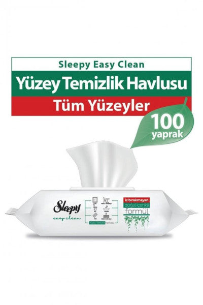 Sleepy Easy Clean Surface Cleaning Towel 3X100 (300 Sheets)