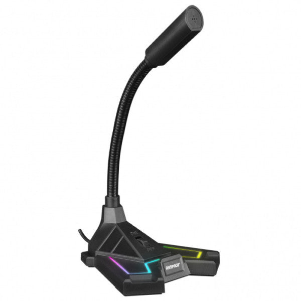 Rampage SN-RMX2 CHATTY Black USB RGB LED Gaming Player Desktop Microphone