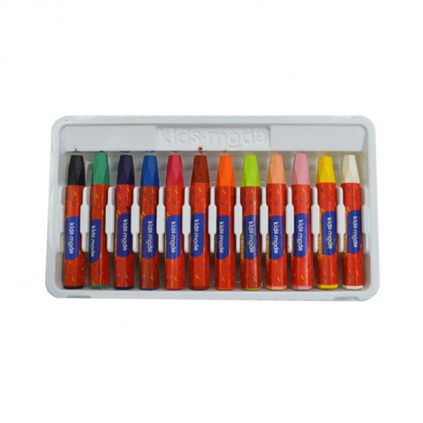 Kids Mode Oil Crayons Hexagonal 12 Colors Dkpb103