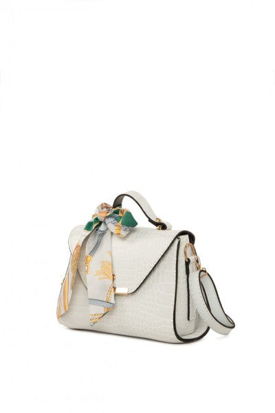 Bagmori Crocodile White Covered Hanging Bag