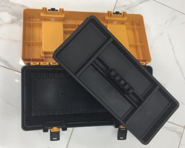 Scraps Products |  Trk Port Tool Case Black Yellow Plastic Locked 16.