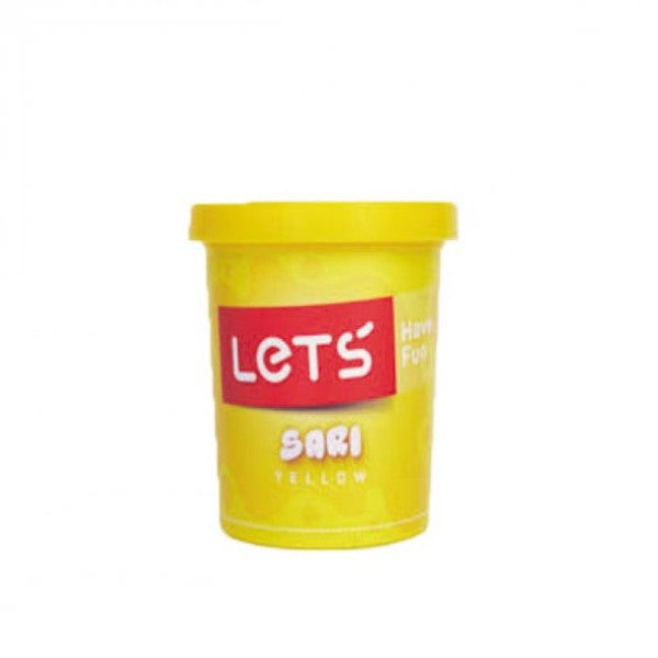 Lets Play Dough Single Color 150 GR Yellow L8340-1