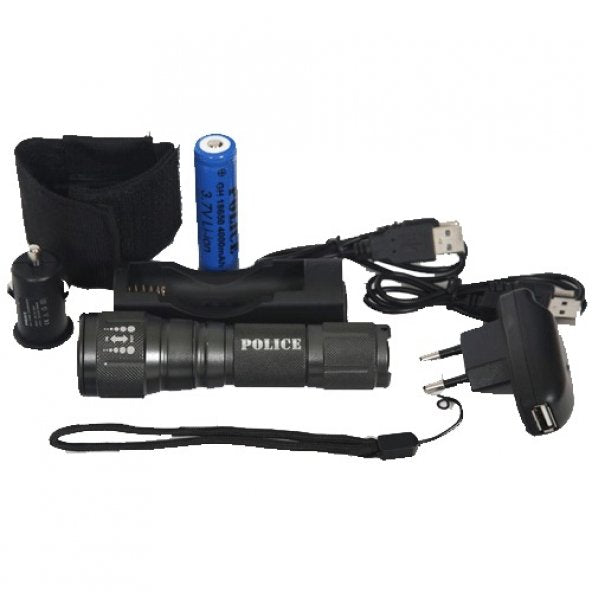 Camping & Camping Equipment |  Policy Ps-15 Rechargeable Flashlight.