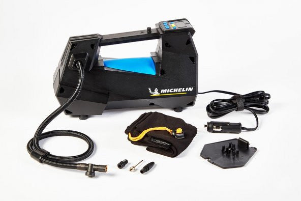 Michelin digital pressure indicator Adjustable Silent air pump 100 psi 12Volt Mc12312