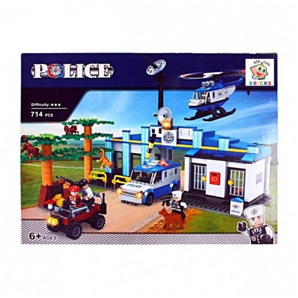 Activity & Educational Toys |  714 Piece Set Police Lego Bricks.
