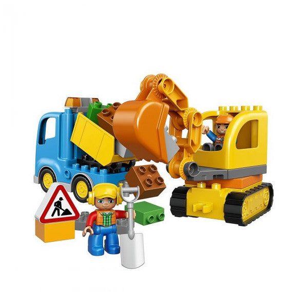 Hobby & Toys |  Led10910 Dup-Truck And Crawler Backhoe / 28Pcs /duplo +Lego 2-5 Years.