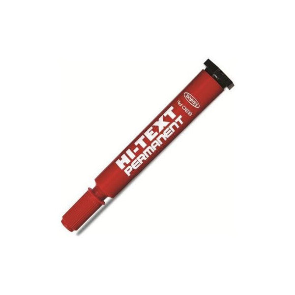 Hi-Text Marker Chiseled Tip Red 830Pc
