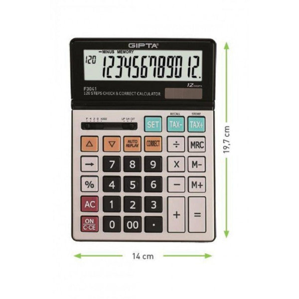 Gıpta Calculator Desktop 12 Digits F3041