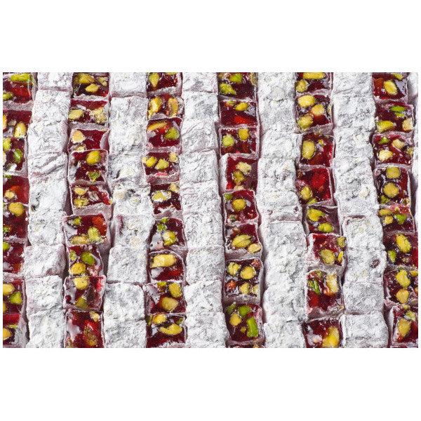 Double Roasted Pomegranate Turkish Delight With Double Pistachio 1 Kg