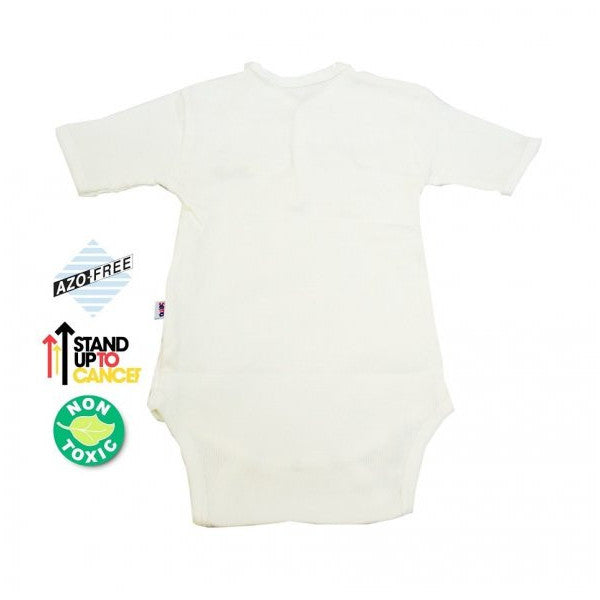 Snapsuit |  Sema Baby Half Sleeve Camisole Bodysuit (Body) - Ecru 12-18 Months.