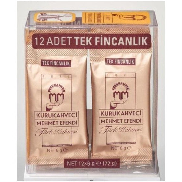 Mehmet Efendi Single Cup Turkish Coffee 12*6 G