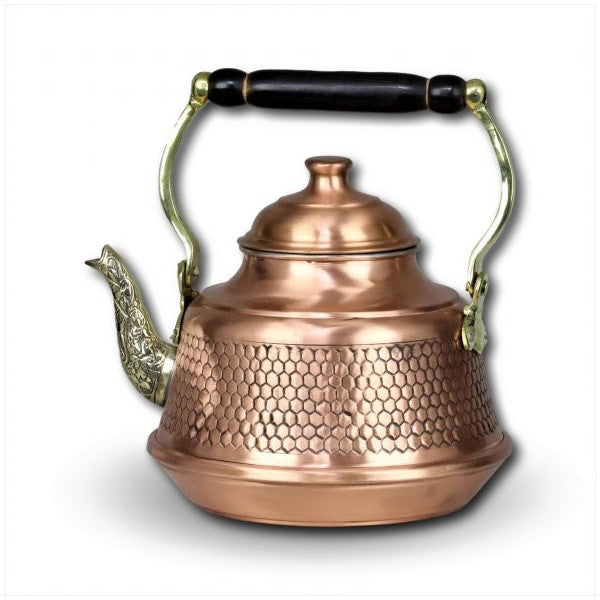 Morya Copper Turkish Tea Pots Teapot Set Warmer Coffee Teaware Kettle Infuser Vintage Kitchen