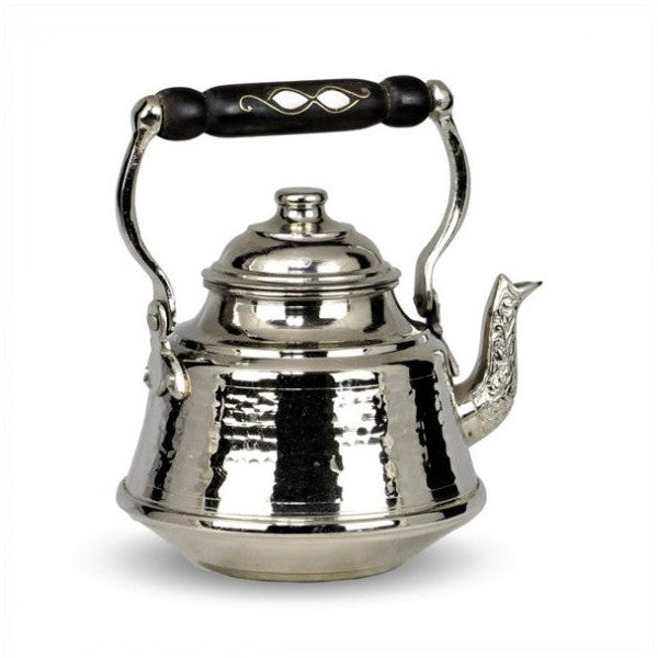 Morya Copper Turkish Tea Pots Teapot Set Warmer Coffee Teaware Kettle Infuser Vintage Kitchen Decor Handmade 1.3 Lt