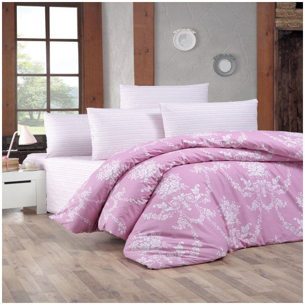 Komfort Home Single Ranforce Duvet Cover Set (Gloria Pink)