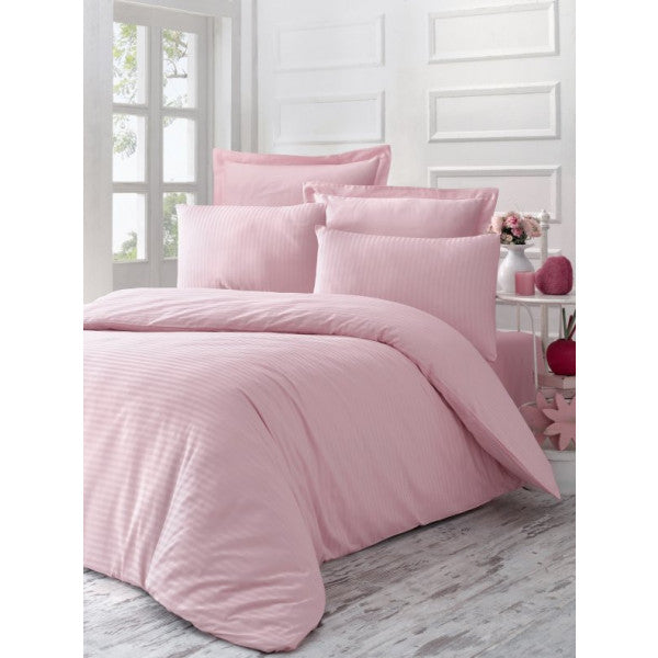 Komfort Home Double Exclusive Deluxe Satin Duvet Cover Set (Powder)