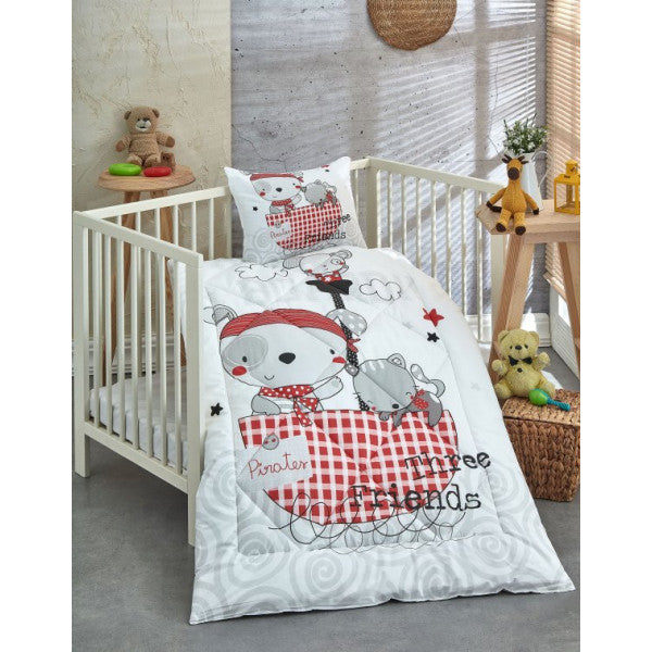 Komfort Home Ranforce Baby Quilt Set 100% Cotton / V19