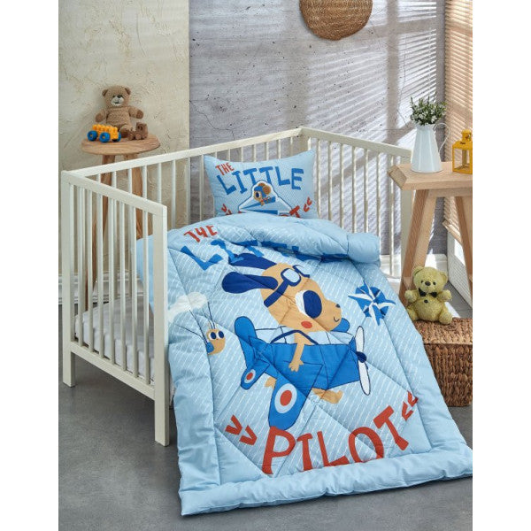 Komfort Home Ranforce Baby Quilt Set 100% Cotton / V2