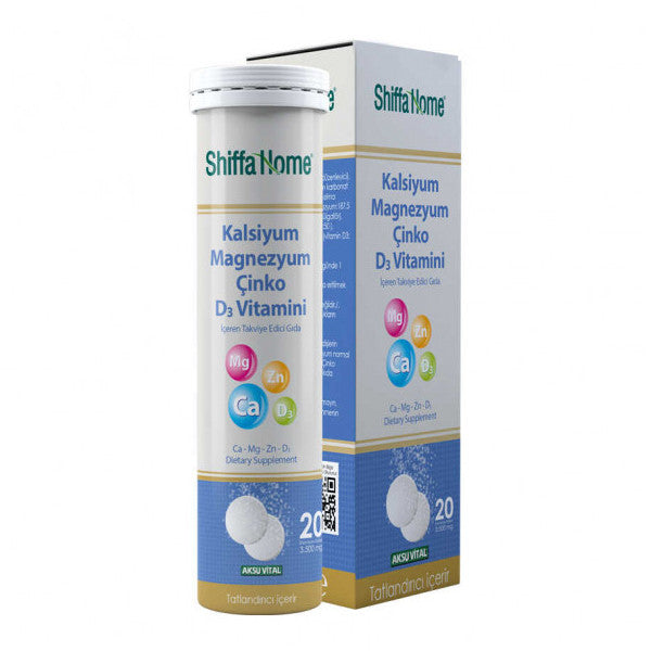 Calcium Magnesium Zinc Vitamin D3 20 Effervescents