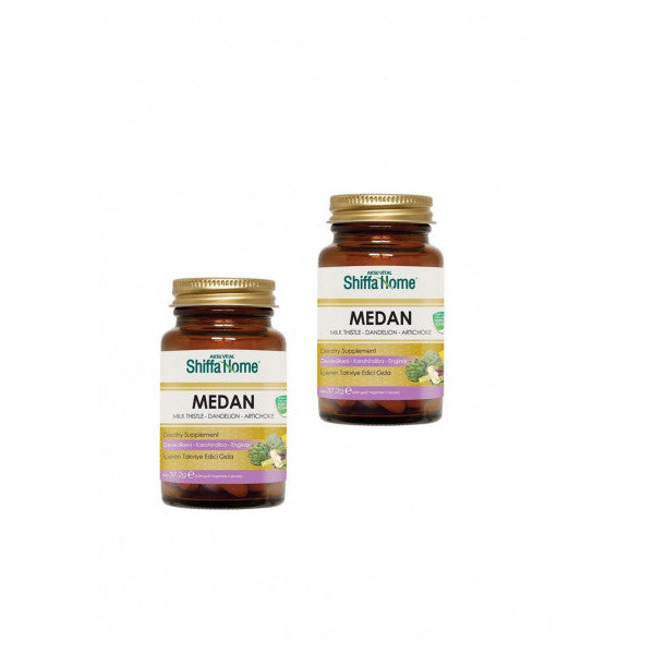 Shiffa home MEDAN Milk Thistle, Dandelion Taraxacum, Artichoke 60 capsule x 2 pieces