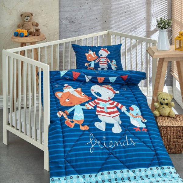 Komfort Home Ranforce Baby Quilt Set 100% Cotton / V5