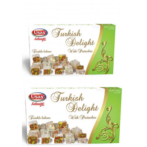 Pistachio Turkish Delight 350 Gr X 2 Boxes