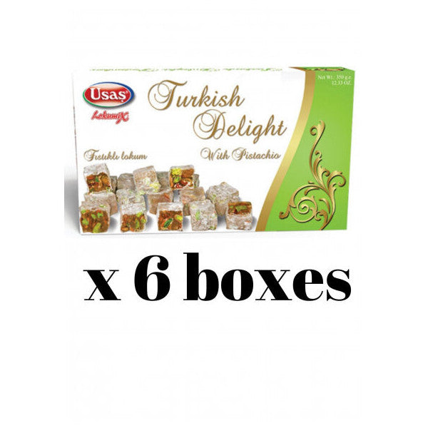 Pistachio Turkish Delight 350 Gr X 6 Boxes