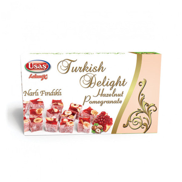 Turkish Delight  Pomegranate Flavored With Hazelnut 350 Gr