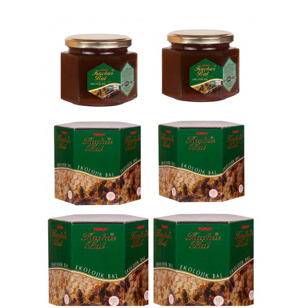 Organic Kaçkar Forest Honey 480 Gr X 6 Pieces