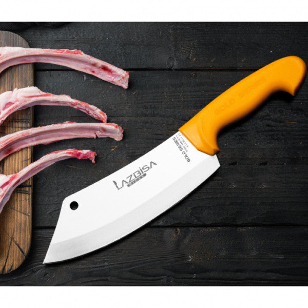 Lazbisa Kitchen Knife Set Meat Bone Butcher Mincer Gold Series