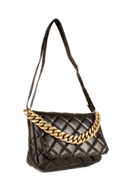 Women's Quilted Chain Detailed Shoulder Bag
