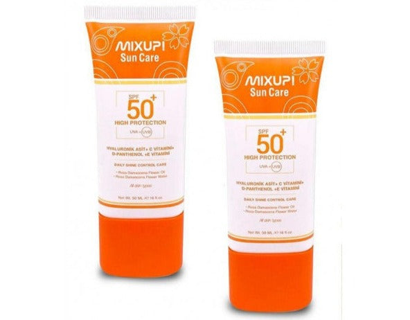Mixup 2Li Sun Care Spf 50+ Uva+Uvb Anti-Blemish Protective Sun Cream (50 Ml * 2 Pieces)