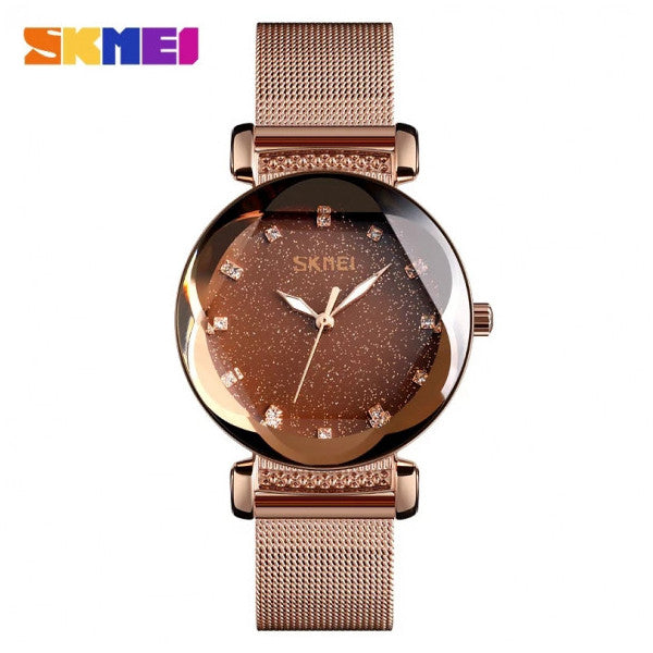 Skmei 9188 Women's Wristwatch Rose Gold Design Watch