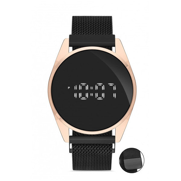 Desingshop Magnetic Mesh Band Digital Touch Unisex Watch Dsg5685