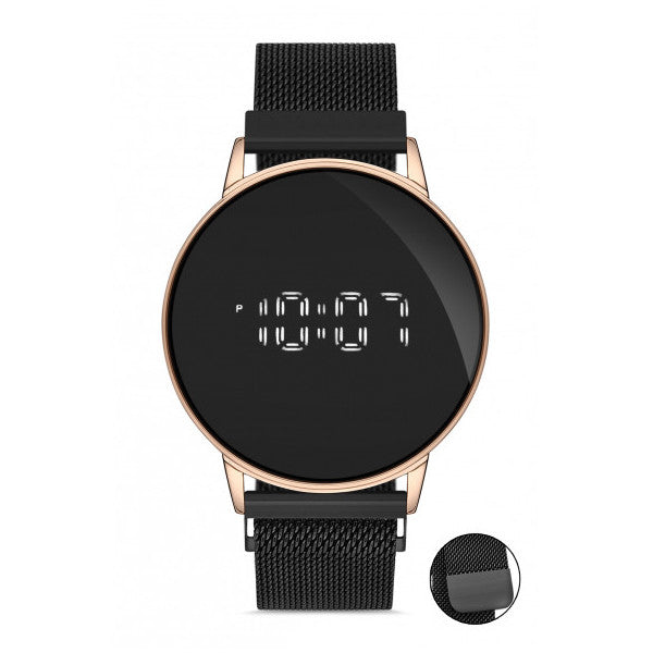 Desingshop Magnetic Mesh Band Digital Touch Unisex Watch Dsg5684