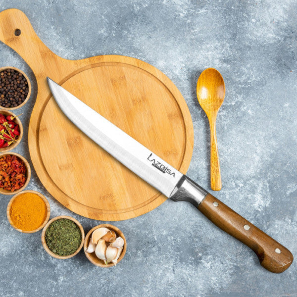 Lazbisa Kitchen Knife Set Meat Fruit Vegetable Bread Knife ( 3 )