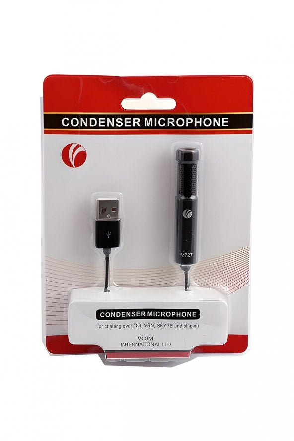 M727 Wired Usb Microphone Black