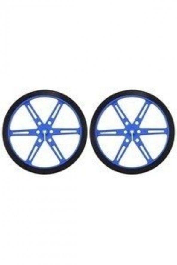 Wheel Pair 70X8Mm, Blue