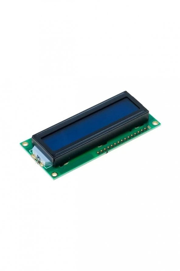 2X16 LCD Display, White on Blue
