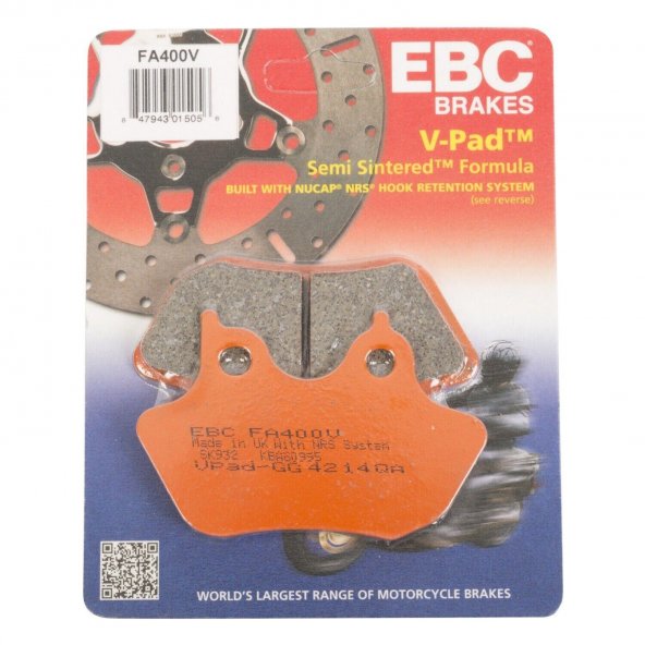 Ebc Fa400V 2006-2007 Harley-Davidson Dyna Super Glide Custom Front Brake Pads