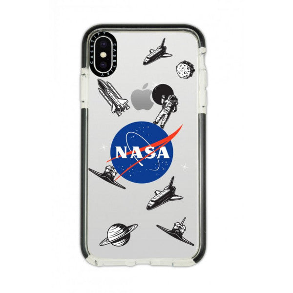 iPhone Xs Max Casetify NASA Patterned Anti Shock Premium Silicone Black Edge Detailed Phone Case