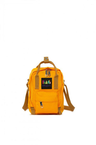 Bagmori Yellow Cross Square Parachute Mini Bag