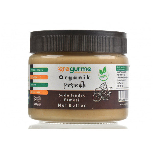 Organic Plain Hazelnut Paste - With Particles -