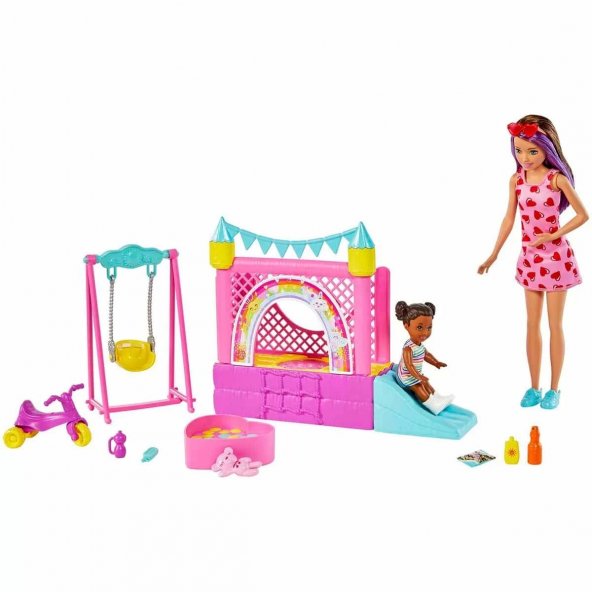 Barbie Babysitter Skipper Playhouse Set Hhb67