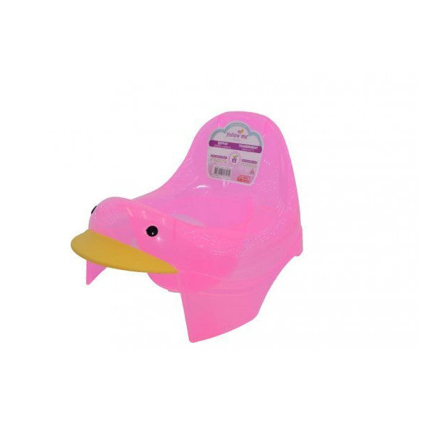 Follow Me Transparent Duck Potty Pink